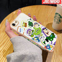 JIUMOO เคสสำหรับ iPhone 7 7 Plus 8 8 Plus SE 2020พร้อมเคสขอบด้านข้างเคสโทรศัพท์ลายการ์ตูนมอนสเตอร์กันกระแทกทรงสี่เหลี่ยมดั้งเดิมเคสลวดลายเคลือบนิ่มฝาครอบหลังเต็มรูปแบบเคสป้องกันกล้อง