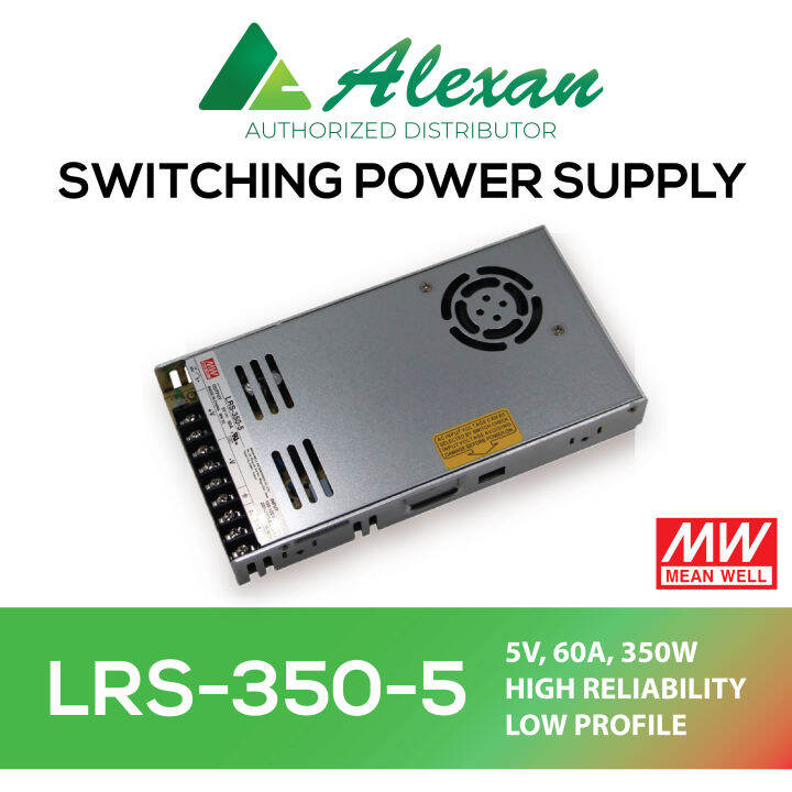 Mean Well LRS 350W (LRS-350-5V) Enclosed Switching Power Supply | Lazada PH