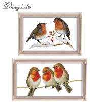 【CC】 little birds cross stitch kit 14ct 11ct count print stitches embroidery handmade needlework