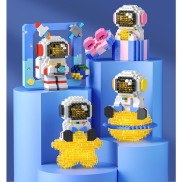 Lego mô hình lắp ghép phi hành gia vũ trụ phát sáng