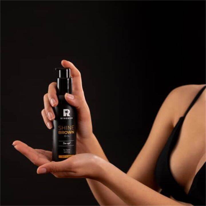 Spot 50Ml BYROKKO Shine Brown Premium Tanning Accelerator Oil Tan