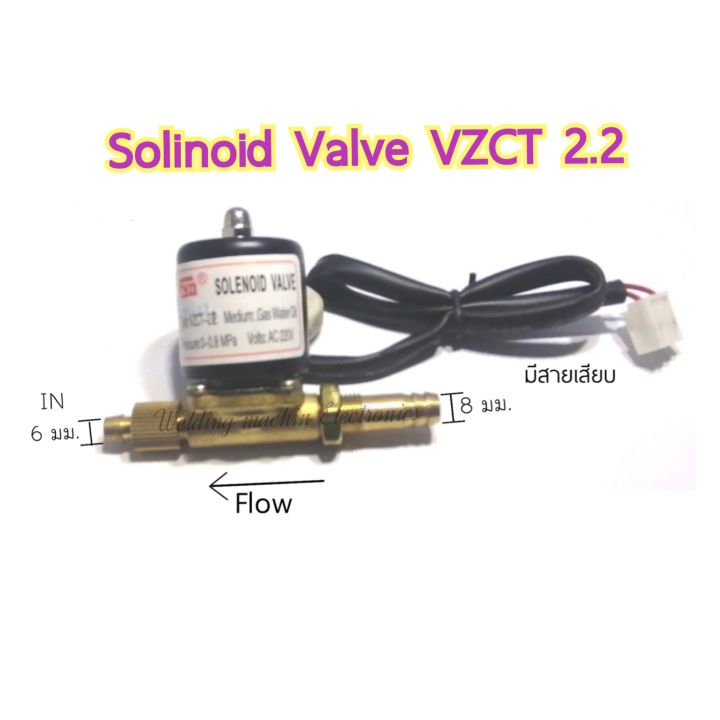 โซลินนอยด์วาล์ว220vac-solinoi-valve-vzct-2-2-220vac-0-0-8mpa-วาล์วไฟฟ้า-สำหรับเครื่องเชื่อมอากอนและงานควบคุมทั่วไป