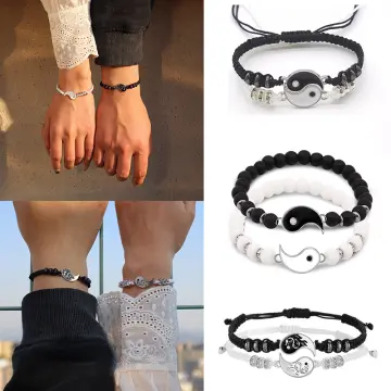 Buy Fashionwu Simple Women Men Chain Fashion Crystal Letter Couple Bracelet  for Hands Jewelry Gift at Amazon.in