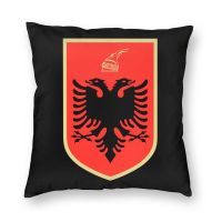 【LZ】 Emblem Of Albania Eagle Pillow Case Home Decorative Albanian Coat of Arms Nordic Cushion Cover Car Pillowcase For Living Room