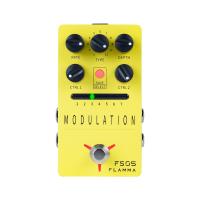 FLAMMA FS05 Modulation Pedal Stereo Digital Guitar Effects Pedal with 11 Modulation Effects and 7 Preset Slots True Bypass Projector Mounts