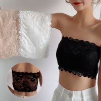 Womens Tube Top Sexy Lace Lingerie Invisible Push Up Bralette Seamless Strapless Bra Lady Underwea Summer Chest Wraps Crop Top