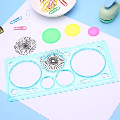 ：“{》 1Pcs Geometric Ruler For Students Mathematics Drawing Drafting Tools Learning Painting Children Puzzle Toys Spirograph Art Tool