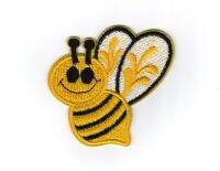 iron on patch Embroidery cute bee bumblebee 7x6.5 cm ผึ้ง ภมร  ตัวรีด เย็บติดผ้าประเทศไทย โลโก้ปัก มีกาวสำหรับรีด ตกแต่งเสื้อผ้า