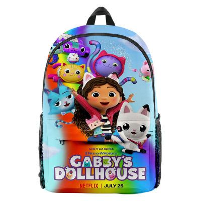 กระเป๋าเป้สะพายหลัง Y2k สำหรับเด็ก S Dollhouse กระเป๋าเป้สะพายหลังเด็ก Back To School ของขวัญแล็ปท็อป Rucksack การ์ตูน Bookbag กระเป๋าเป้สะพายหลัง