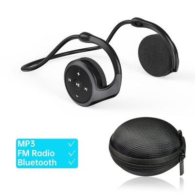 Arikasen Bluetooth Wireless Headphone Support TF Card FM Radio Mp3 Open Ear HIFI Sports Earphone Waterproof Headsets With Mic