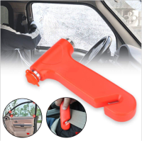 Seat Belt Cutter ค้อนทุบกระจก ค้อนนิรภัยในรถยนต์ ค้อนนิรภัยค้อนเซฟตี้ พร้อมใบมีดตัดเข็มขัดนิรภัย ค้อนนิรภัยพร้อมด้ามเหล็ก ที่ทุบกระจกรถ