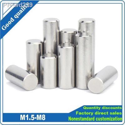 1/50 M1.5 M2 M2.5 M3 M4 M5 M6 M8 M10 304 Stainless Steel Solid Rod Bearing Parallel Cylindrical Positioning Roll Dowel Pin GB119