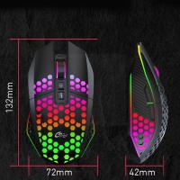 Wireless Gaming Mouse Rgb Gaming Mouse With Adjustable Dpi Ergonomic Design For Desktop Laptop Pc Computer Office Supplies V5m8