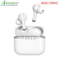 AMTERBEST J7 TWS Wireless Bluetooth Earphones ENC ANC Noise Cancelling Gaming Sport Headphone Stereo Headset Sweatproof Earbuds