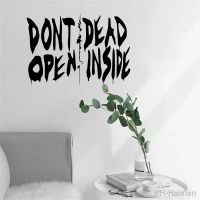 【LZ】۞  The Walking Dead Art Wall Decal Sticker Vinyl Home Decor Door Dont Open Dead Inside Quote Removable Interior Wallpaper