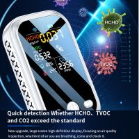 Household 5 In 1 Air Quality Detector High Sensitive Semiconductor Sensors HCHO TVOC CO2 Temperature Humidity Tester Air Monitor