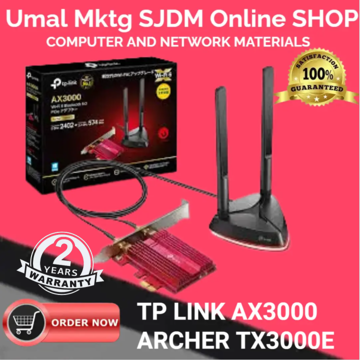 TP-Link Archer TX3000E | AX3000 Wi-Fi 6 Bluetooth 5.0 PCIe Adapter ...