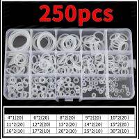 225 buah 250 buah silikon o-ring Sealing gasket merah/putih Waterproof Washer tahan minyak suhu tinggi Oring set