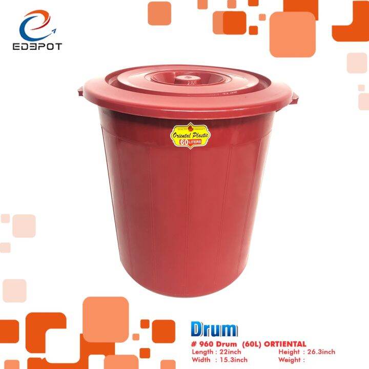 （9.9） Household Colored Drum Utility Pail Water Drum Water