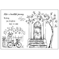 Beautiful Journey DIY Silicone Clear Stamp Cling Seal Scrapbook Embossing Album Decor