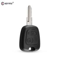 【sought-after】 islwpi KEYYOU 2ปุ่ม Remote Auto Key Case ฝาครอบกุญแจ Uucut สำหรับ Peugeot 106 206 306