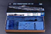 1/700 Scale Trumpeter 05729 USS Orktown โมเดลเรือบรรทุกเครื่องบิน CV-10เรือรบแบบสถิต TH05438-SMT2