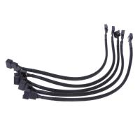 CHALI Sleeving 1Pc 3 P ปลั๊ก Backword ระบบระบายความร้อนพัดลม CPU พัดลม4 P สายพัดลม CPU สายอะแดปเตอร์3พินสำหรับพัดลมพัดลมคอมพิวเตอร์สายพ่วงสายไฟ4ขาสายพ่วง PWM