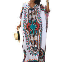 2022 Indie Folk Long Kaftan Summer Beach Dress Women Clothing Large Size Beachwear Cover ups Robe de Plage Saida de Praia #Q288