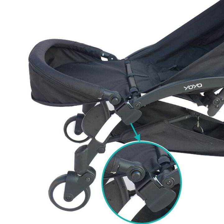 2 Into 1 Baby Stroller Essories Leg Rest And Leather Armrest Bumper Bar
