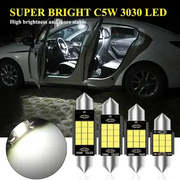 LED Car Bulbs CANBUS 4014 10SMD C5W C10W C3W Festoon 31MM White 12V-24V For  Cars