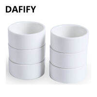 DAFIFY ชุดภาชนะอบเครื่องเคลือบเรมาคินขนาดเล็ก1ออนซ์10ชิ้นสีขาว30มล. จานใส่ซอสถั่วเหลือง Souffle เซรามิกขนาดเล็ก