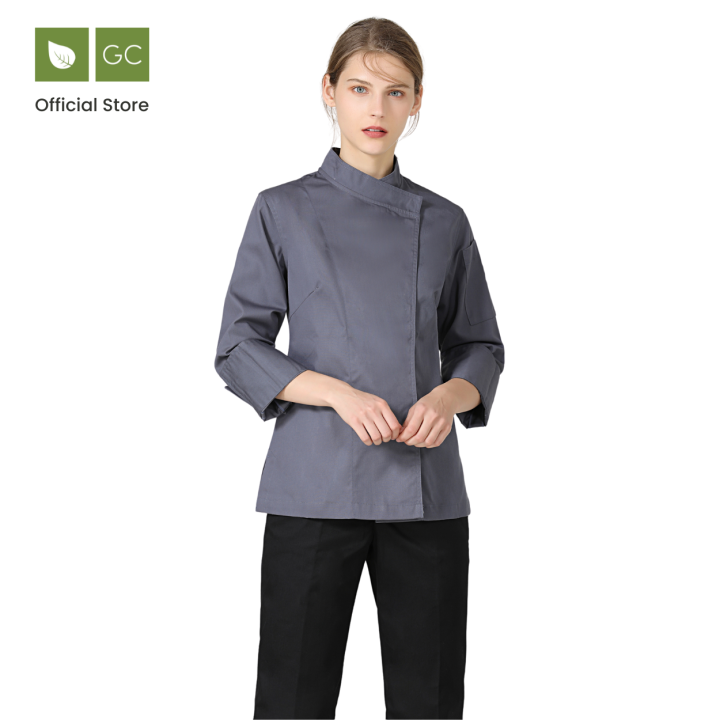 Rosemary Grey Female Chef Jacket Lazada