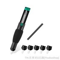 hk♤  Desoldering Plastic Powerful Solder Sucker Desolder with Extra 5 Nozzles