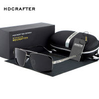 HDCRAFTER 2018แว่นกันแดดผู้ชาย P Olarized ขนาดใหญ่โลหะกรอบแว่นตาอาทิตย์สำหรับผู้ชายแบรนด์หรูออกแบบกระจก Oculos ชาย