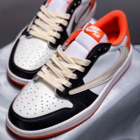 2023 Original Fragment x Travis Scott x J 1 Low "Orange" Basketball Shoes Casual Sneakers for Men&amp;Wo