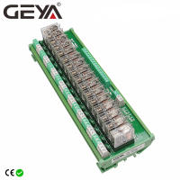 GEYA NG2R 16ช่องรีเลย์บอร์ด1NO 1NC Din Rail Relay โมดูล OM รีเลย์ Plug