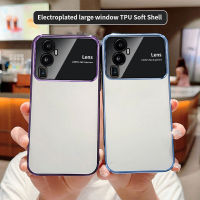 ปลอกซิลิโคนใสแบบนิ่มสำหรับ Reno 10 Pro Plus 10pro 10Proplus + Reno8 T 8 T Reno 10 Pro + 4G 5G 2023เคสโทรศัพท์ TPU ชุบหน้าต่างขนาดใหญ่เลนส์กล้องถ่ายรูปปกป้องเต็มรูปแบบกันกระแทกโปร่งใสฝาหลัง