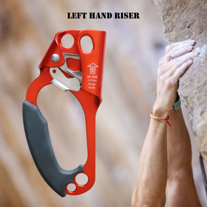 ซ้ายมืออุปกรณ์ปีนเขากลางแจ้งปีนเขาปีนเขาถ้ำ-เชือกมือ-climber