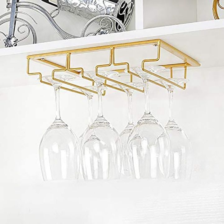 2x-3-rows-wine-glass-rack-und-er-cabinet-stemware-holder-iron-wine-glass-organizer-glasses-storage-hanger