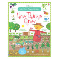 Usborne my first book about how things grow childrens English Enlightenment encyclopedia series plant growth interactive Sticker Book English imported original childrens book