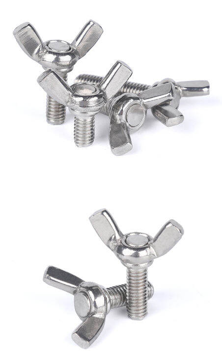 5-10pcs-304-stainless-steel-thumb-wing-hand-bolt-screw-m3-m4-m5-m6-6-hand-tighten-screws-butterfly-bolt-wing-thumb-screw