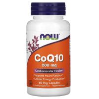 อาหารตอนนี้ CoQ10, 200 Mg,60แคปซูลผัก