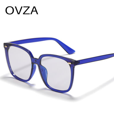 แว่นตาป้องกันรังสียูวีแฟชั่นสำหรับผู้หญิงแว่นตากันแดดโอเวอร์ไซส์ของ OVZA ชาย S079สไตล์คลาสสิก