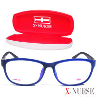 กรอบแว่นตา แว่นตาสำหรับตัดเลนส์ ผู้ชาย ผู้หญิง Fashion รุ่น X-Nurse 5192 C-6 สีน้ำเงิน ทรงรี ขาข้อต่อ วัสดุ พลาสติก พีซี เกรด เอ รับตัดเลนส์สายตาเลนส์กันแดดทุกชนิด