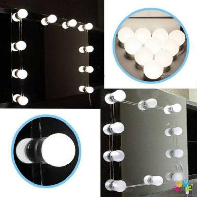 ✈ USB Mirror Lights Kit With 10 LED Dimmable Light Bulbs For Makeup Dressing Table