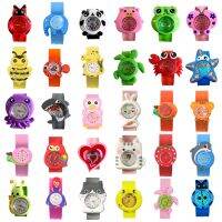 ♘♚☊ 30 Styles Digital Slap Children Kids Watch Cute 3D Cartoon Animal Wrist Watches For Boys Girls Gifts Kids Quartz Wristwatches