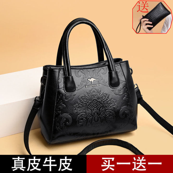 chinoiserie-ของแท้เคาน์เตอร์จิงโจ้กระเป๋าผู้หญิง-national-wind-กระเป๋าหนังแท้สำหรับสุภาพสตรีกระเป๋านูนสำหรับแม่สามีกระเป๋าแม่วัยกลางคน