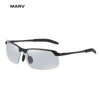 MARV Polarized Semi-แว่นตากันแดดไร้ขอบDriverแว่นปั่นขี่จักรยานยนต์เปลี่ยนสีได้ตามสถานการณ์แว่นตา