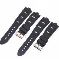 （Bar watchband）อุปกรณ์สายนาฬิกาข้อมือ22mm25mmSilicone สำหรับ BVLGARI DP42C14SVDGMT8mm สายยางสายรัดข้อมือผู้ชายผู้หญิง