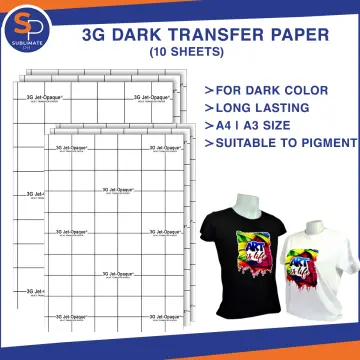 3G JET-OPAQUE® HEAT TRANSFER PAPER - I-Tech Philippines